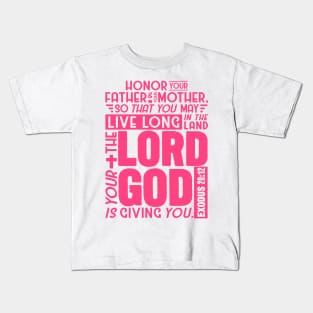 Exodus 20:12 Kids T-Shirt